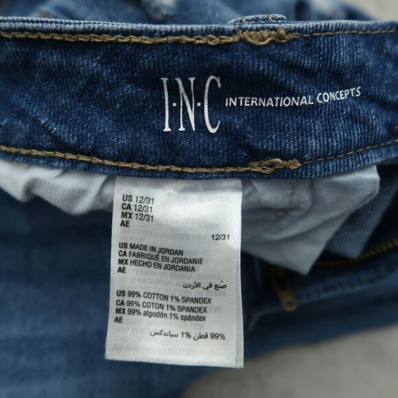 INC International Concepts Jeans Women's Size 12 Mid-Rise Straight 29" Inseam - Picture 10 of 16